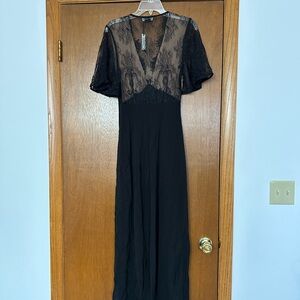 Rumored Black Lace Overlay Top